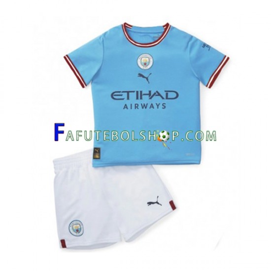 Camisa 1 Manchester City 2022-2023 manga curta ,infantil