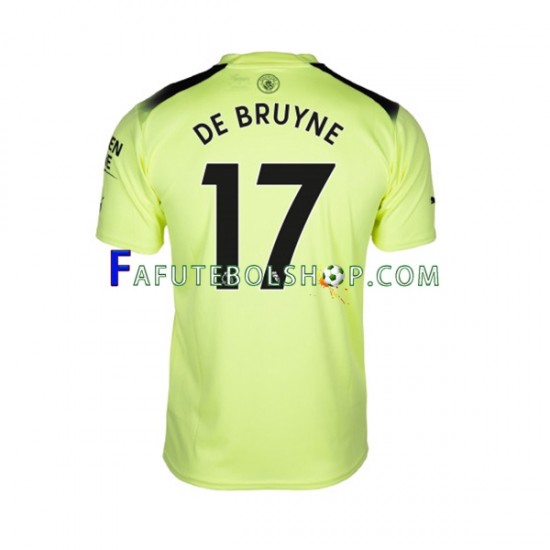 Camisa 3 Manchester City De Bruyne 17 2022-2023 manga curta ,Masculino