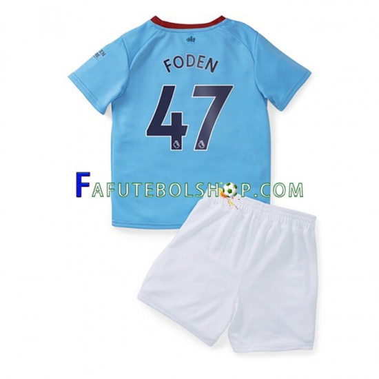 Camisa 1 Manchester City Foden 47 2022-2023 manga curta ,infantil