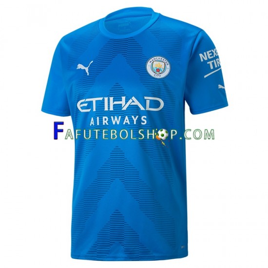 Camisa Goleiro 2 Manchester City 2022-2023 manga curta ,Masculino