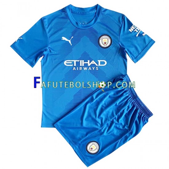 Camisa Goleiro 2 Manchester City 2022-2023 manga curta ,infantil