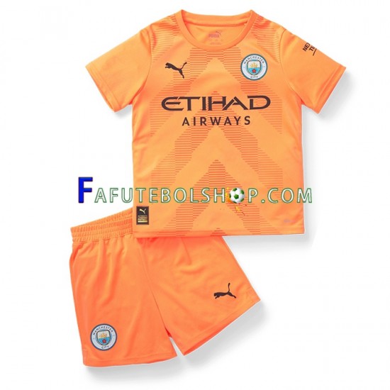 Camisa Goleiro 3 Manchester City 2022-2023 manga curta ,infantil