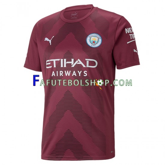 Camisa Goleiro 1 Manchester City 2022-2023 manga curta ,Masculino