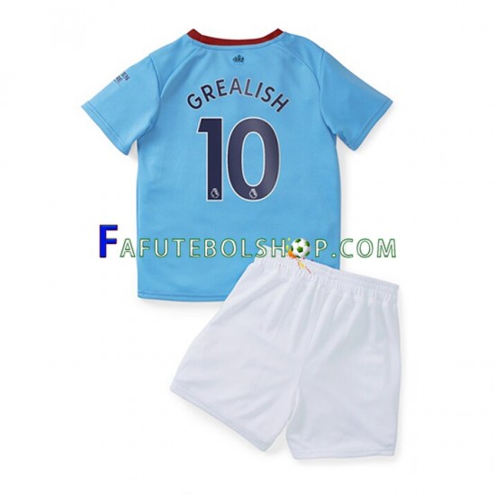 Camisa 1 Manchester City Grealish 10 2022-2023 manga curta ,infantil