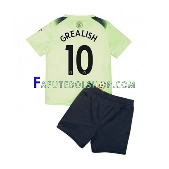 Camisa 3 Manchester City Grealish 10 2022-2023 manga curta ,infantil