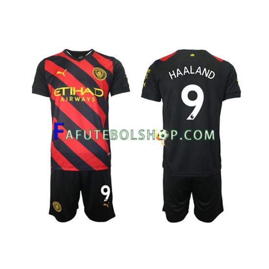 Camisa 2 Manchester City Haaland 9 2022-2023 manga curta ,infantil