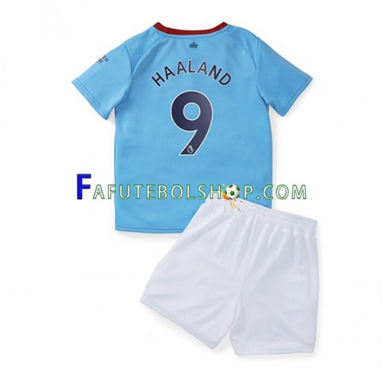 Camisa 1 Manchester City Haaland 9 2022-2023 manga curta ,infantil