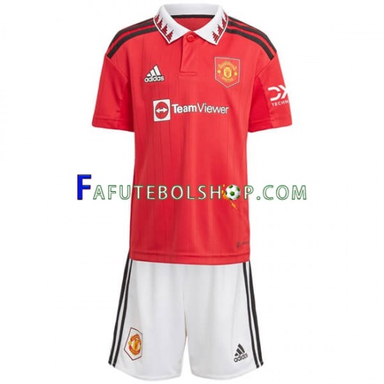 Camisa 1 Manchester United 2022-2023 manga curta ,infantil