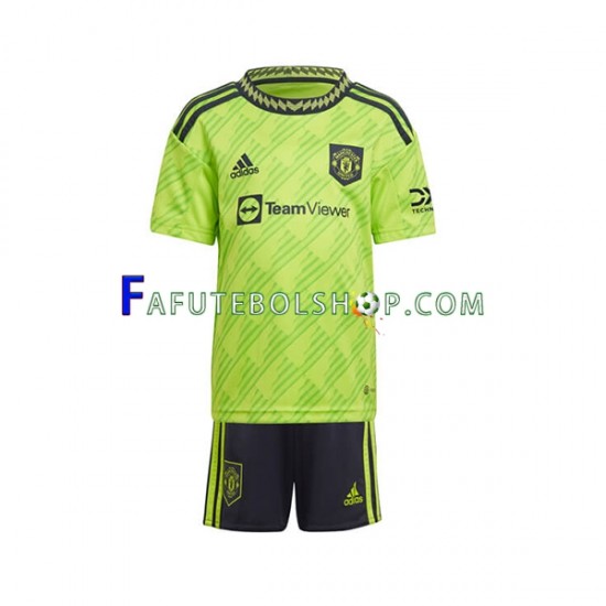 Camisa 3 Manchester United 2022-2023 manga curta ,infantil