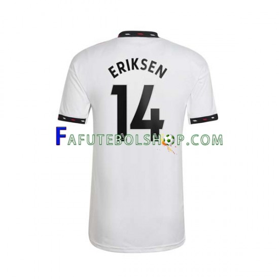 Camisa 2 Manchester United Christian Eriksen 14 2022-2023 manga curta ,Masculino