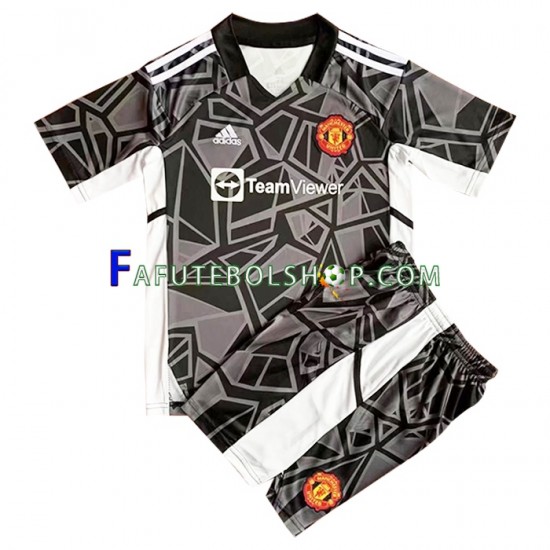 Camisa Goleiro 2 Manchester United 2022-2023 manga curta ,infantil