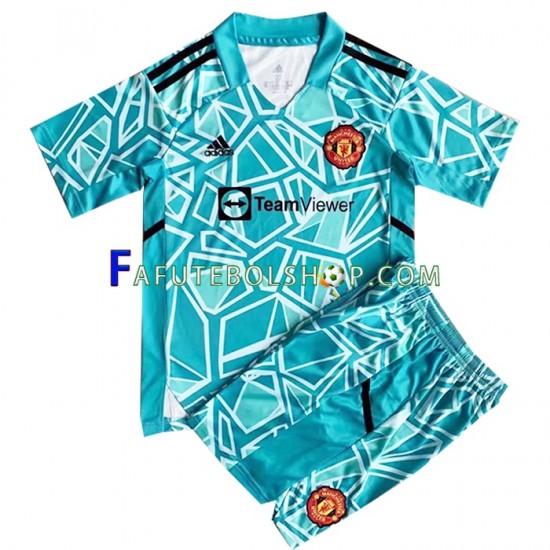 Camisa Goleiro 3 Manchester United 2022-2023 manga curta ,infantil