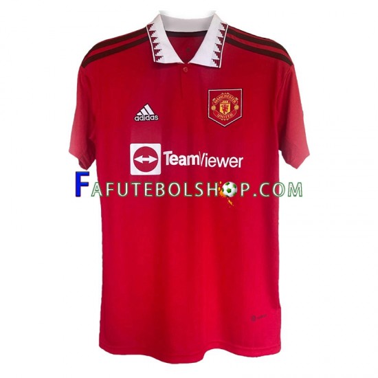 Camisa 1 Manchester United 2022-2023 manga curta ,Masculino