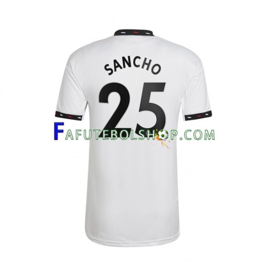 Camisa 2 Manchester United Jadon Sancho 25 2022-2023 manga curta ,Masculino