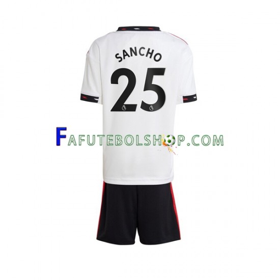 Camisa 2 Manchester United Jadon Sancho 25 2022-2023 manga curta ,infantil