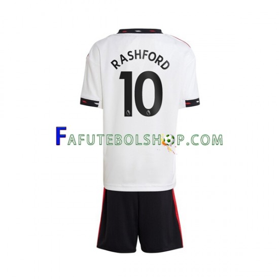 Camisa 2 Manchester United Rashford 10 2022-2023 manga curta ,infantil