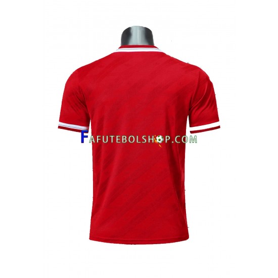 Camisa 1 Manchester United 1986 Retrô manga curta ,Masculino