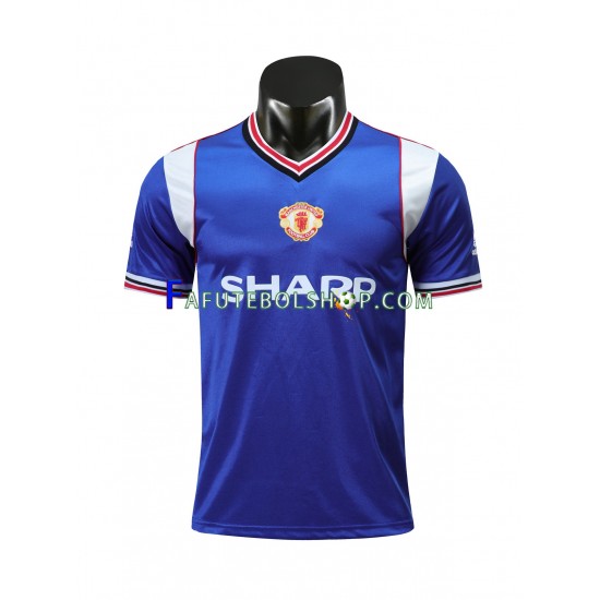 Camisa 3 Manchester United 1985 Retrô manga curta ,Masculino