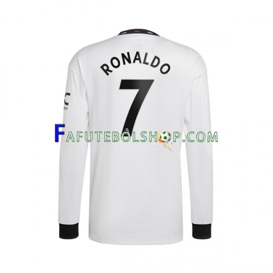 Camisa 2 Manchester United Ronaldo 7 2022-2023 manga longa ,Masculino