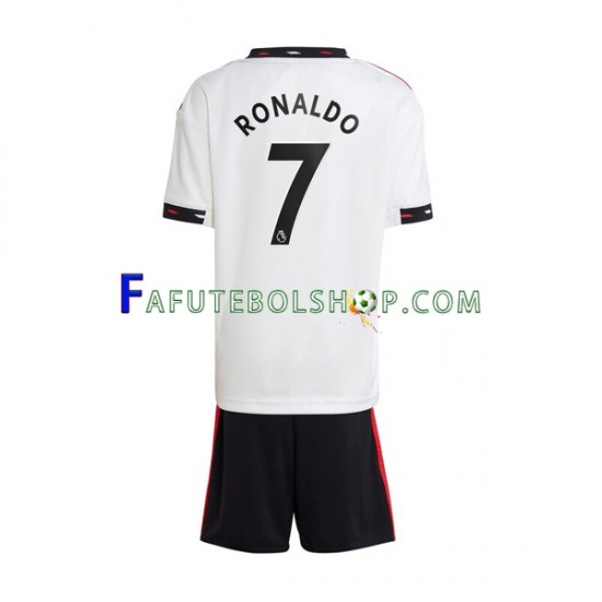 Camisa 2 Manchester United Ronaldo 7 2022-2023 manga curta ,infantil