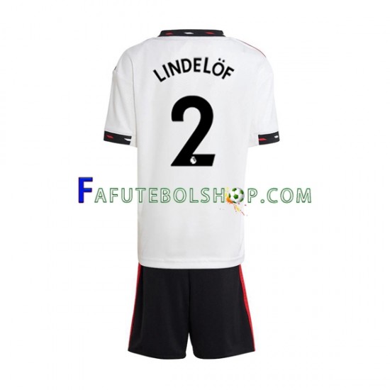 Camisa 2 Manchester United Victor Lindelof 2 2022-2023 manga curta ,infantil