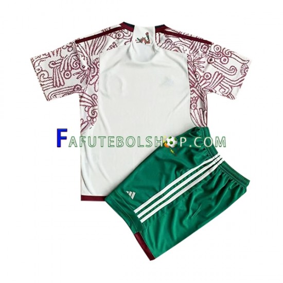 Camisa 2 México Copa Do Mundo 2022 manga curta ,infantil