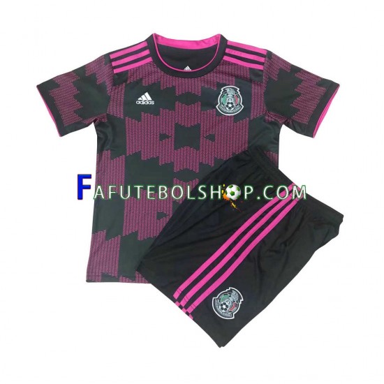 Camisa 1 México 2021 manga curta ,infantil