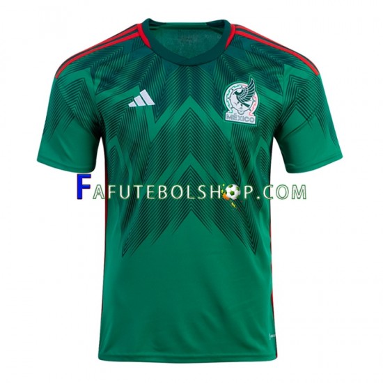 Camisa 1 México Copa Do Mundo 2022 manga curta ,Masculino