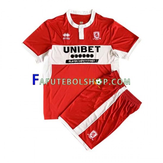 Camisa 1 Middlesbrough 2022-2023 manga curta ,infantil