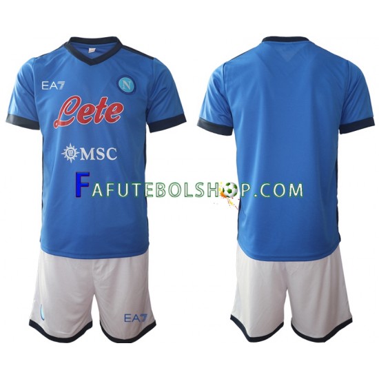 Camisa 1 Napoli 2021-2022 manga curta ,infantil