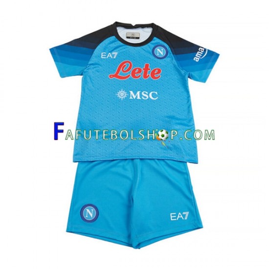 Camisa 1 Napoli 2022-2023 manga curta ,infantil