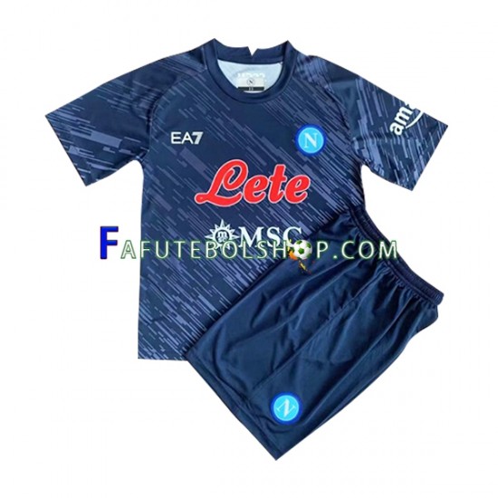 Camisa 3 Napoli 2022-2023 manga curta ,infantil