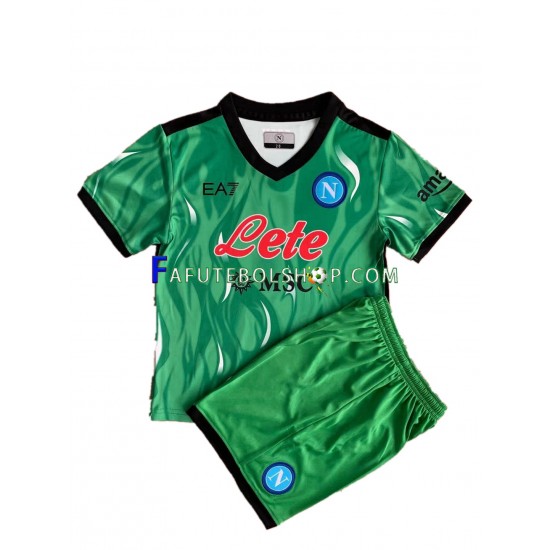 Camisa Goleiro 1 Napoli 2021-2022 manga curta ,infantil