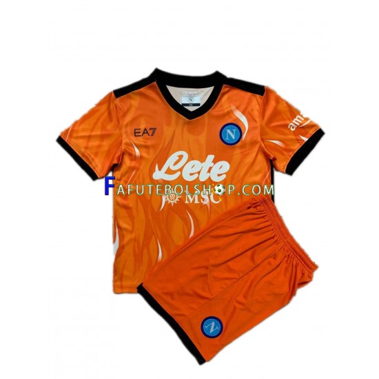 Camisa Goleiro 3 Napoli 2021-2022 manga curta ,infantil