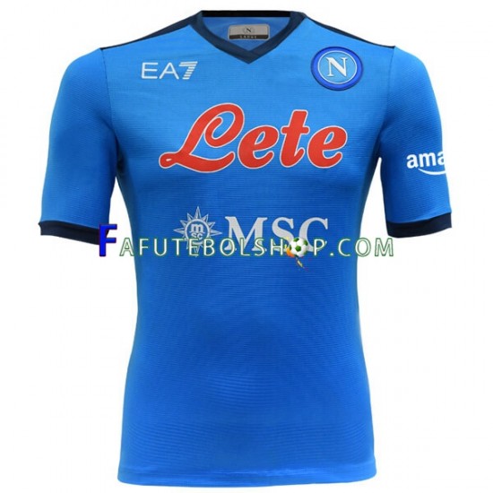 Camisa 1 Napoli 2021-2022 manga curta ,Masculino