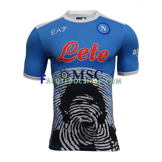 Camisa 1 Napoli Special 4 2021-2022 manga curta ,Masculino