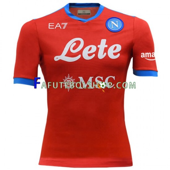 Camisa 3 Napoli 2021-2022 manga curta ,Masculino