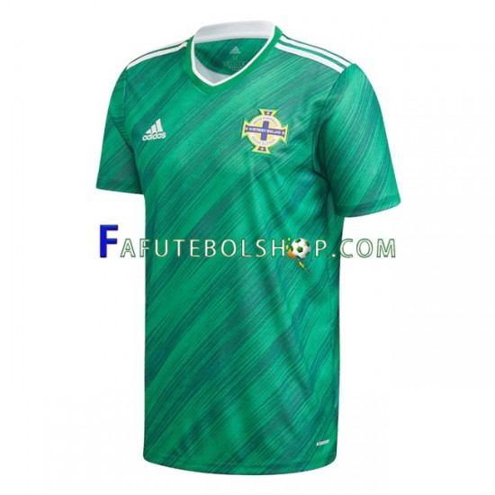 Camisa 1 Irlanda do Norte 2020-2021 manga curta ,Masculino