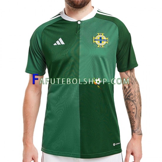 Camisa 1 Irlanda do Norte 2022-2023 manga curta ,Masculino