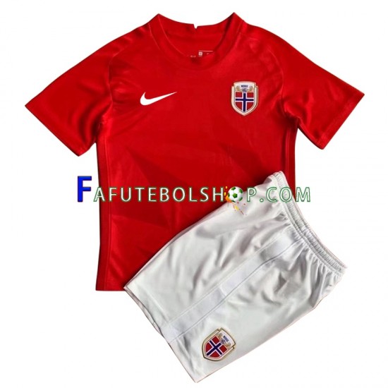 Camisa 1 Noruega 2022 manga curta ,infantil