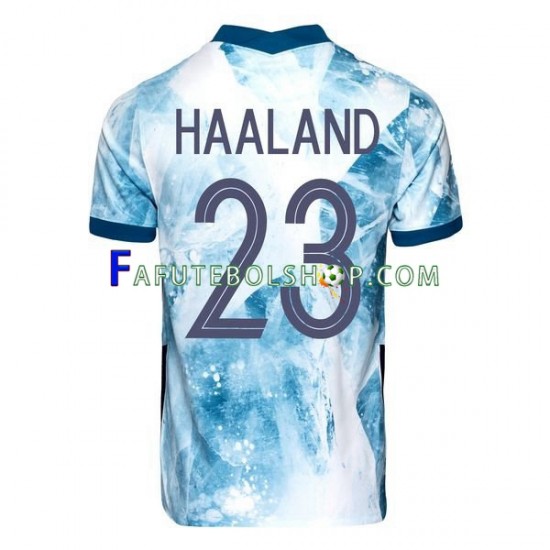 Camisa 2 Noruega Erling Haaland 23 2020-2021 manga curta ,Masculino