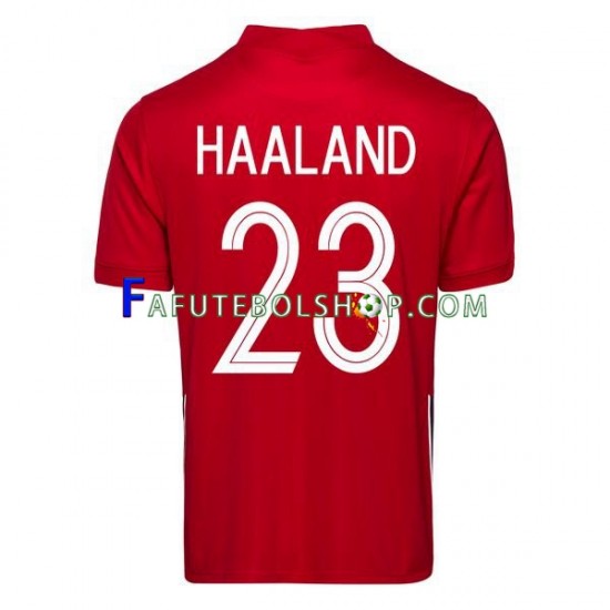 Camisa 1 Noruega Erling Haaland 23 2020-2021 manga curta ,Masculino