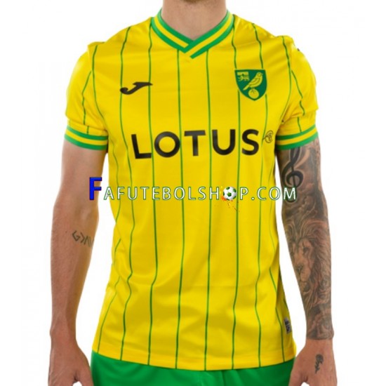 Camisa 1 Norwich City 2022-2023 manga curta ,Masculino