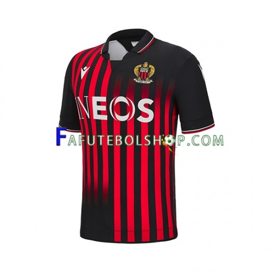 Camisa 1 OGC Nice 2022-2023 manga curta ,Masculino