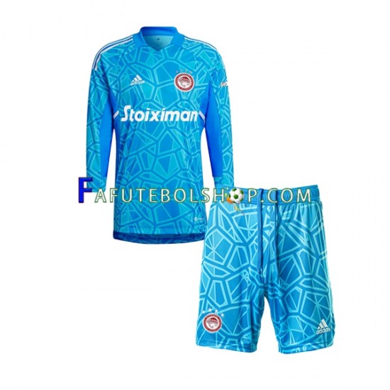 Camisa Goleiro 1 Olympiacos 2022-2023 manga longa ,infantil