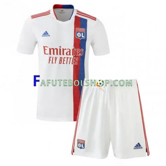 Camisa 1 Olympique Lyon 2022-2023 manga curta ,infantil