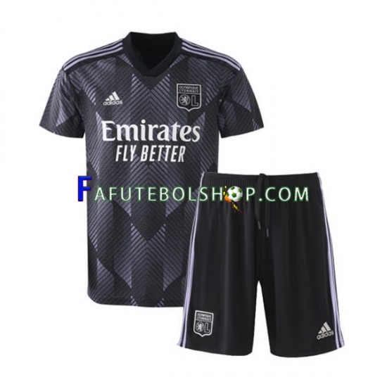 Camisa 3 Olympique Lyon 2022-2023 manga curta ,infantil