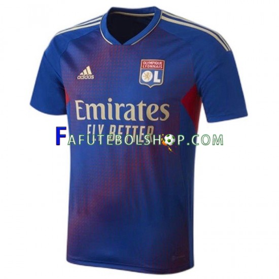 Camisa 4 Olympique Lyon 2022-2023 manga curta ,Masculino