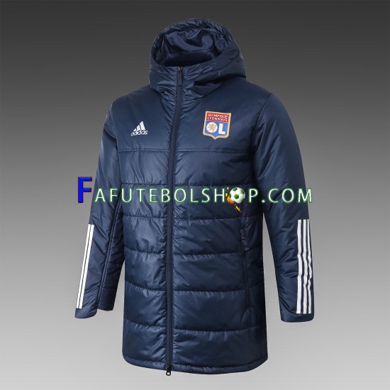 Olympique Lyon Azul blusão ,Masculino