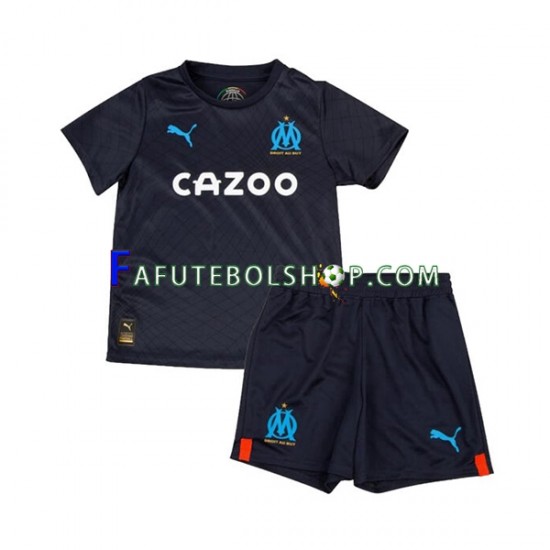 Camisa 2 Olympique de Marseille 2022-2023 manga curta ,infantil